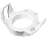 DMI Raised Toilet Seat, Toilet Seat Riser, Elevated Toilet Seat, Elongated, White