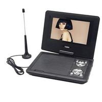 NAXA Electronics NPDT-7000 7-inch TFT LCD Swivel Screen Portable DVD Player with TV, USB/SD/MMC Inputs
