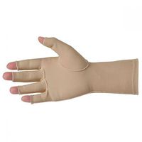 Over-the-Wrist Edema Gloves, Open Finger, Comfortable Economical Gloves Provide Gentle Compression, Left Hand, Small