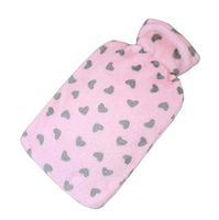[Pink-2] Big Hot Water Bottle Cute Hot Water Bag Hot Water Bottle with Cover