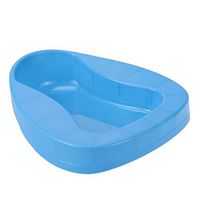 SUPVOX Plastic Bed Pan Smooth Countoured Bariatric Bedpan Bedridden Paralyzed Elderly Care Bedpan Plastic Toilet Bowl (Blue)