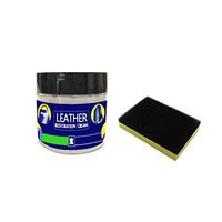 Leather Conditioner Anhydrous Cleaner, Leather Refurbishing Cleaner Cleaning Cream Car Seat Sofa Coats Holes Leather Restoration Cracks Burns & Holes Wax Tool (1x Leather Repair Cream & 1x Sponge)