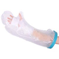 Waterproof Arm Cast Protector for Adults, Reusable Adult Short Arm Cast Covers for Broken Arm, Hand and Wrist Wound Burn, Silicone Rubber Cast Bag Keep Wounds & Bandages Dry in Shower Bath Or Swimming