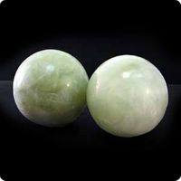 40 Mm Pair of Green Jade Massage Balls with Gift Box 22501.