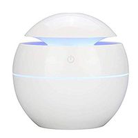 ELLAGLVS Aroma Diffuser Essential Oil Oil Cool Mist Humidifier with USB Plug LED Light 7 Color LED Lights Colorful for Home Night Light Office Portable Desktop (White, 5)