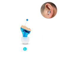 Hearing Adjustable Amplifier Mini Headphones Digital Aid Invisible Enhancer Care for Elderly Deaf HMYH,Blueleft