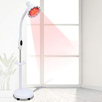MYTDBD Far-Infrared Physiotherapy Lamp Vertical Movable Telescopic Tube Electronic Instrument Heating Light with Tray for Beauty Salon Furniture