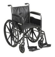 McKesson Wheelchair Steel 18"W x 16"D Swing-Away Footrest 146-SSP218FA-SF
