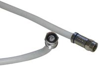 Black Point Products BS-070 White 150-Foot RG-6 Weatherproof Coax with Fittings, White