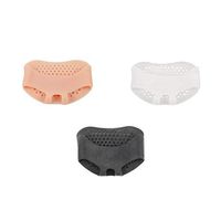 Healifty Forefoot Cushion Silicone Gel Foot Pads 3Pairs(White Black Skin Color)