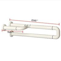 Medical Safety Toilet Grab Bar Bathroom Hand Grips Nylon Non-Slip Reinforcement Handrails for Disability Aid and Elderly Assistance and Pregnant Women (U Type)