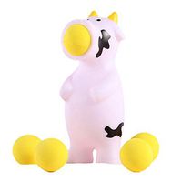 bromrefulgenc Squeeze Toy for Release,Creative Soft Rabbit Animal Pop Out Shoot Ball Anti-Stress Squeeze Toy Gift for Kids Adult Cow#