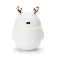 Autobestown Cute Antlers Cartoon USB Cool Mist Humidifier Aromatherapy Diffuser with Color Change Night Light for Home Office Spa Yoga Travel
