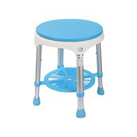 Bathroom Accessories Aluminum Bathroom Shower Chair Rotating Stool Elderly Medical Anti-Skid Adjustable Height Pregnant Women Children Elderly Disabled Multifunctional