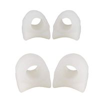 2 Pairs Toe Separators, Straighteners & Spacers For Medical, Fitness and Wellness Use | Correct Your Toes Naturally | Great for Pedicure, Bunion Corrector & Yoga (L+S1)