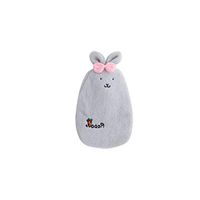SUPVOX Hot Water Bottle Cute hot Water Bag with Plush Stuffed Animal Cover (Grey)