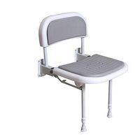 Aluminium Alloy Elderly Bath Chair Bathroom Folding Durable with Legs with Armrest Bath Stool Pregnant Woman Child Disabled Handicap Safety Seating (b)