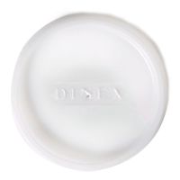 Dinex DX11928714 Polystyrene Disposable Lid, 2-39/64" Diameter, Clear, For Insulated Juice Cup (Case of 1000)
