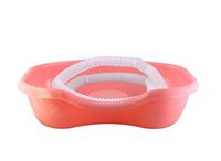 LMM@ Sit-up Wash Basin, Sick Patient   Family Nursing Pregnant Woman Child Lying in Bed Thicken Medical Wash Basin   Household Old Man Shampoo Artifact Supine Pillow Type Shampoo Pink