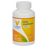 The Vitamin Shoppe Reishi Mushroom 1,200MG, Supports A Healthy Immune System, Energy, Stamina Stress, General Wellbeing"Fruiting Body" (100 Capsules)