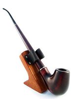 Fashion Set -"Lord of The Rings" Hobbit Long Tobacco Smoking Pipe of Pear Wood Pipe 33 cm / 13'' Churchwarden Hobbit and Gandalf Style. Designed for Pipe Smokers (Pipe & Stand)
