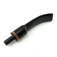 OLD FOX Tobacco Pipe Stem Replacement Bent Saddle Pipe Mouthpiece Single Ring Decoration Fit 3mm Filters BE0030