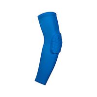 Arm Protector Pad for Injury Recover Dry Fit Athletic Compression Ideal Elbow Brace for Basketball Tennis Weightlifting Riding (S, Blue)
