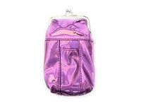 Vinyl Iridescent Design Cigarette Pouch Pack Holder with Lighter Pocket (Purple)