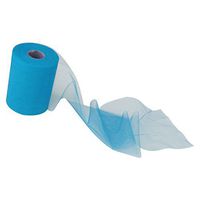 Tinksky 6inch 100Yard Wedding Tulle Bolt Party Supplies, Tulle Roll Spool Tutu Skirt Fabric Wedding Party Gift Bow Craft (Lake Blue)