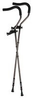 in-Motion Pro Ergonomic Foldable Crutches | Size Short (4'6" - 5'6") | Charcoal Grey