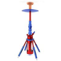 Kumiy Height 65cm Large Aluminum Triangle Bracket Arab Hookah Set KTV Special Hookah Hookah, 1 Hose Hookah Set, Hookah Smoking, Hookah Bag Set with 1 Professional Leisure Hose (D)