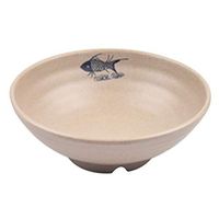 Bowl Japanese melamine tableware melamine bowl household plastic bucket bowl of soup bowls non-slip anti-scald Household tableware, retro bowl (Color : Brass, Size : 20.27.2CM)