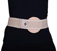 Umbilical Hernia Belt and Truss Abdominal Support Brace, Helps Relieve Stomach Pain and Pressure, Tummy Control Stretchy Elastic Comfort, Men or Women, Belt Size 47.25” x 2.125”, Pad Diameter 5”