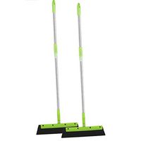 Shower Squeegee Set 2, Professional Telescopic Shaft Squeegees, Easy to Clean, All-Purpose Squeegee for Bathroom, Kitchen, Car Glass, Mirror, Shower Door Blue