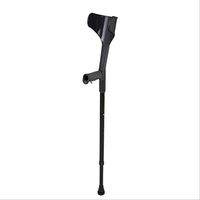 Aisson Forearm Crutches, Ultra-Light Aluminum Ergonomic Alloy Crutches for The Elderly/Disabled,Black