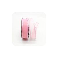 5 Yards 1" 25mm Ribbon Wedding Party Decoration Organza Ribbon Gift Wrapping Hair Bows DIY Christmas Ribbon,Pink