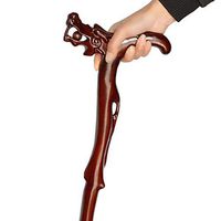 Wooden Carved Walking Sticks Canes Dragon Style Rosewood Retro Crutches -T95 Gift 90cm