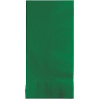Creative Converting Touch of Color 100 Count 2-Ply Paper Dinner Napkins, Emerald Green