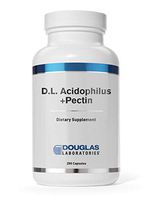 Douglas Laboratories - D.L. Acidophilus + Pectin - Lactobacillus Complex with Citrus Pectin Fiber - 250 Capsules