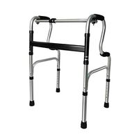 OUG Non-Slip Design Walker, Walking Stick for The Elderly, Thick Aluminum Alloy Rehabilitation Walking Frame, Folding Walker, Suitable for Disabled People, Rehabilitation Personnel