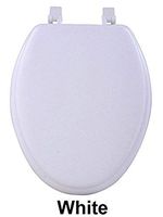 Ben & Jonah Fantasia 19 Inch White Soft Elongated Vinyl Toilet Seat Collection, Multi