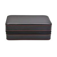 Cigar Humidor Desktop Cigar Humidor Boîte À Cigares, Peut Accueillir 6 Cigares Cuir De Haute Qualité Doublure En Bois De Cèdre Boîte À Cigarettes Voyage Portable Boîte Cadeau Pour Hommes, Épaissir Boî