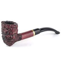 Mr. Brog Handmade Tobacco Smoking Pipe - Model No. 366 Gypsy Mahogany Rusticated - Pear Wood Roots