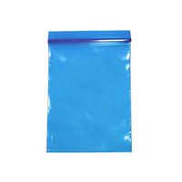 QQ Studio Small Polyethylene Flat Recloseable Ziplock Bags (4" x 6" (100 Bags), Blue)