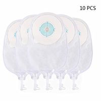 JIN One-Piece Urostomy Bag Drainable Pouches Reusable Disposable for Colostomy Ileostomy Stoma Care,10PCS