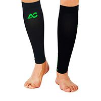 Calf Compression Sleeves (20-30mmHg) for Men & Women- Leg Compression Socks for Shin Splint,Running,Medical, Travel, Nursing (Black/Green, X-Large)