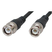 Jameco Valuepro M686-21. Cable Assembly, RG58/U, 12', BNC to BNC, 50 Ohm, Black