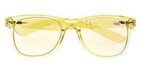 Anti Blue Rays,Reduce Eyestrain,Large Frame Computer Gaming Reading Glasses for Men and Women(Yellow,Amber Tinted Lenses) +2.75