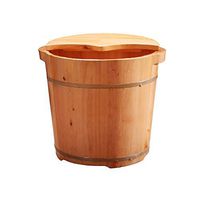 Foot Tub，Wooden Foot Bath Pedicure Barrel，Wood Foot Basin，Household Foot Spa Wooden Tub，Foot Tub for Soaking Feet，Binaural Barrel Wooden Tub。
