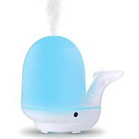 Kids Essential Oil Diffuser, 200ml Cute Whale Shape Aromatherapy Diffuser Ultrasonic Cool Mist Humidifier Pat Light with 7 Colors Changing & Waterless Auto-Off for Home,Bedroom,Baby Room,Office